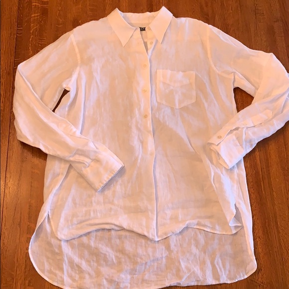 ralph lauren linen blouse